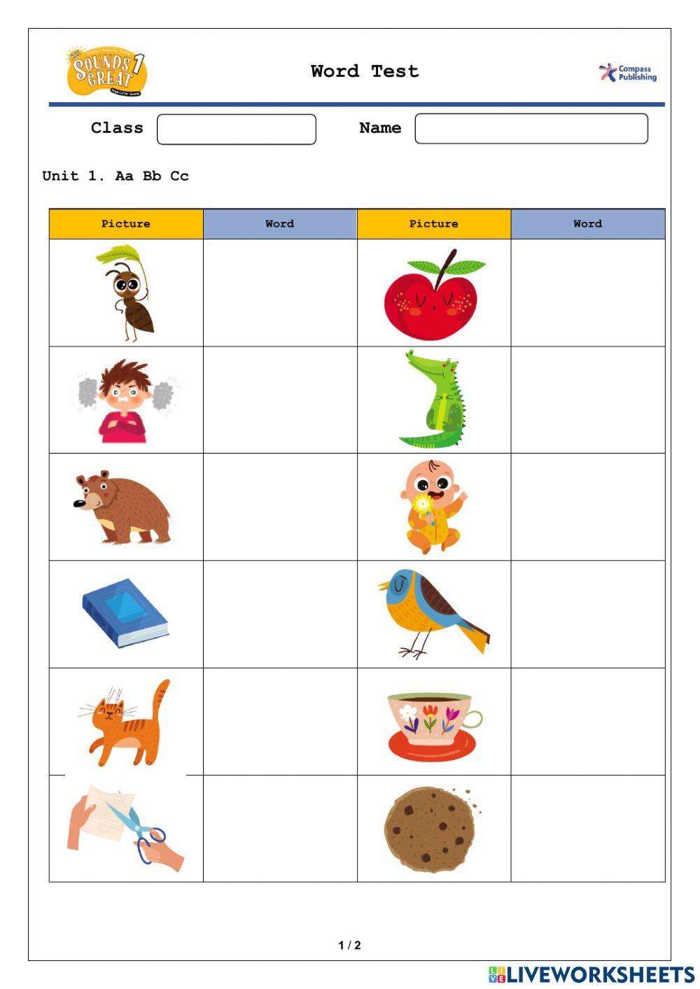 Soundds Great1U1 Words test