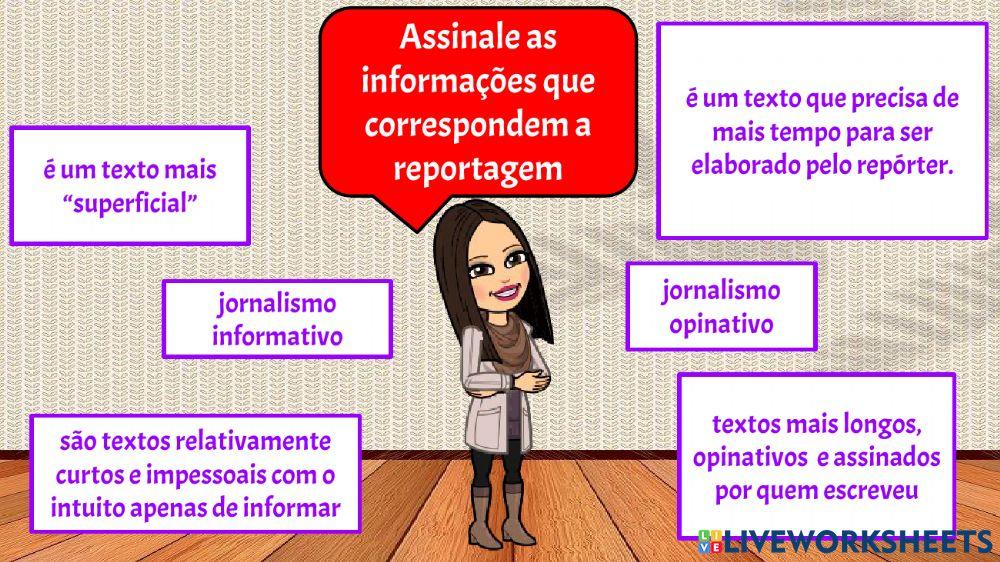 Reportagem e notícia