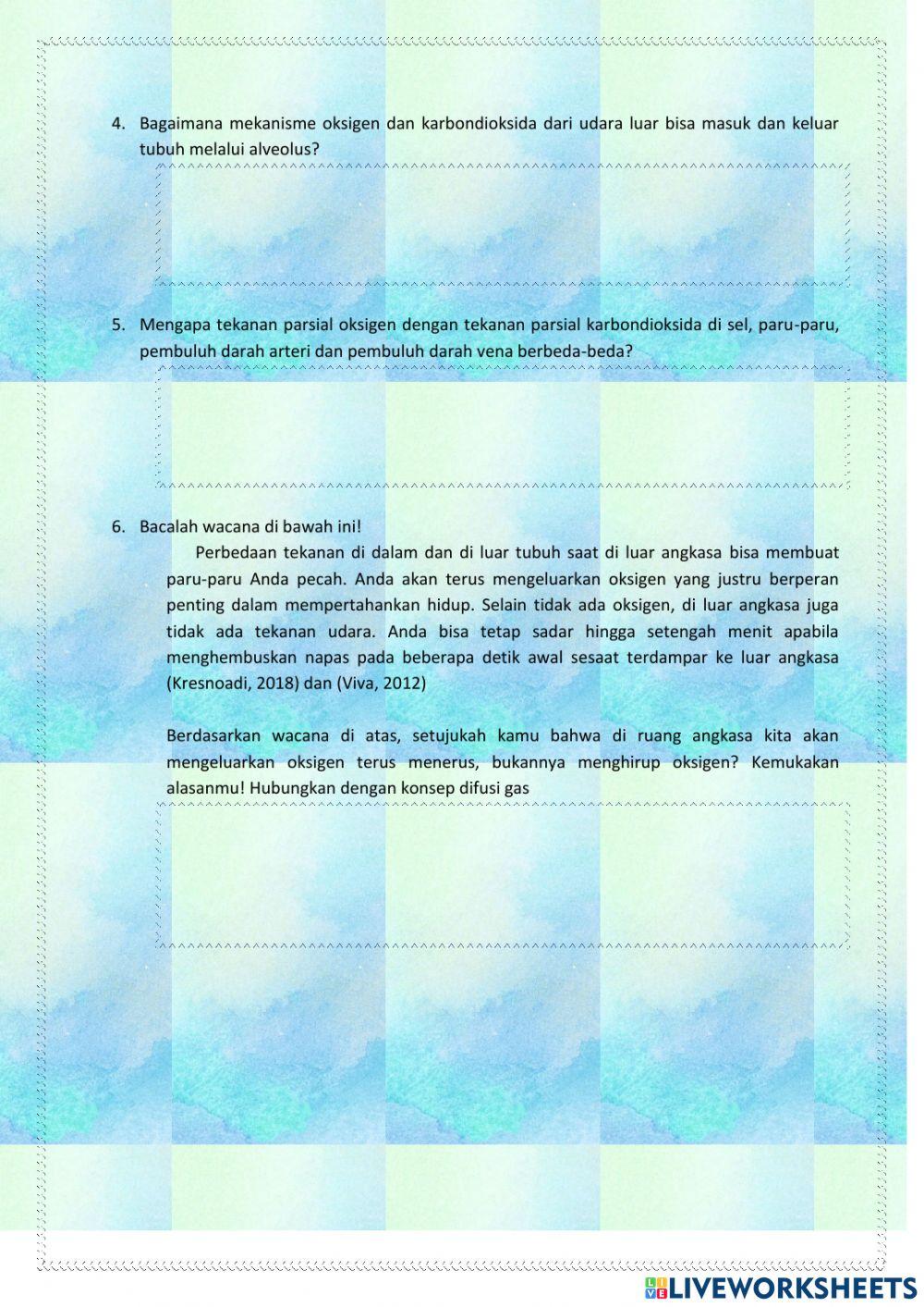 Aplikasi Tekanan Zat pada Hewan