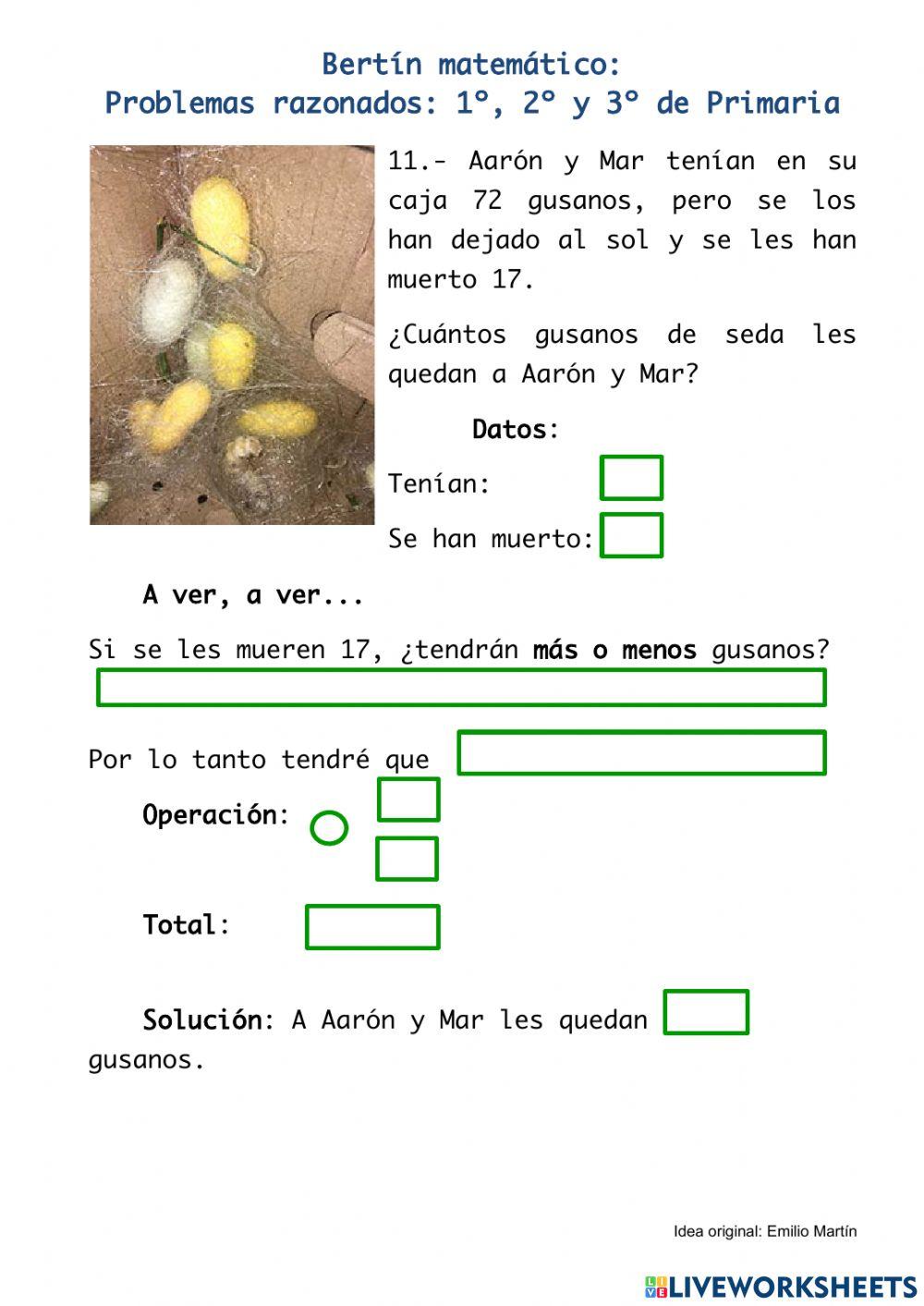 11- Problemas razonados de sumas y restas