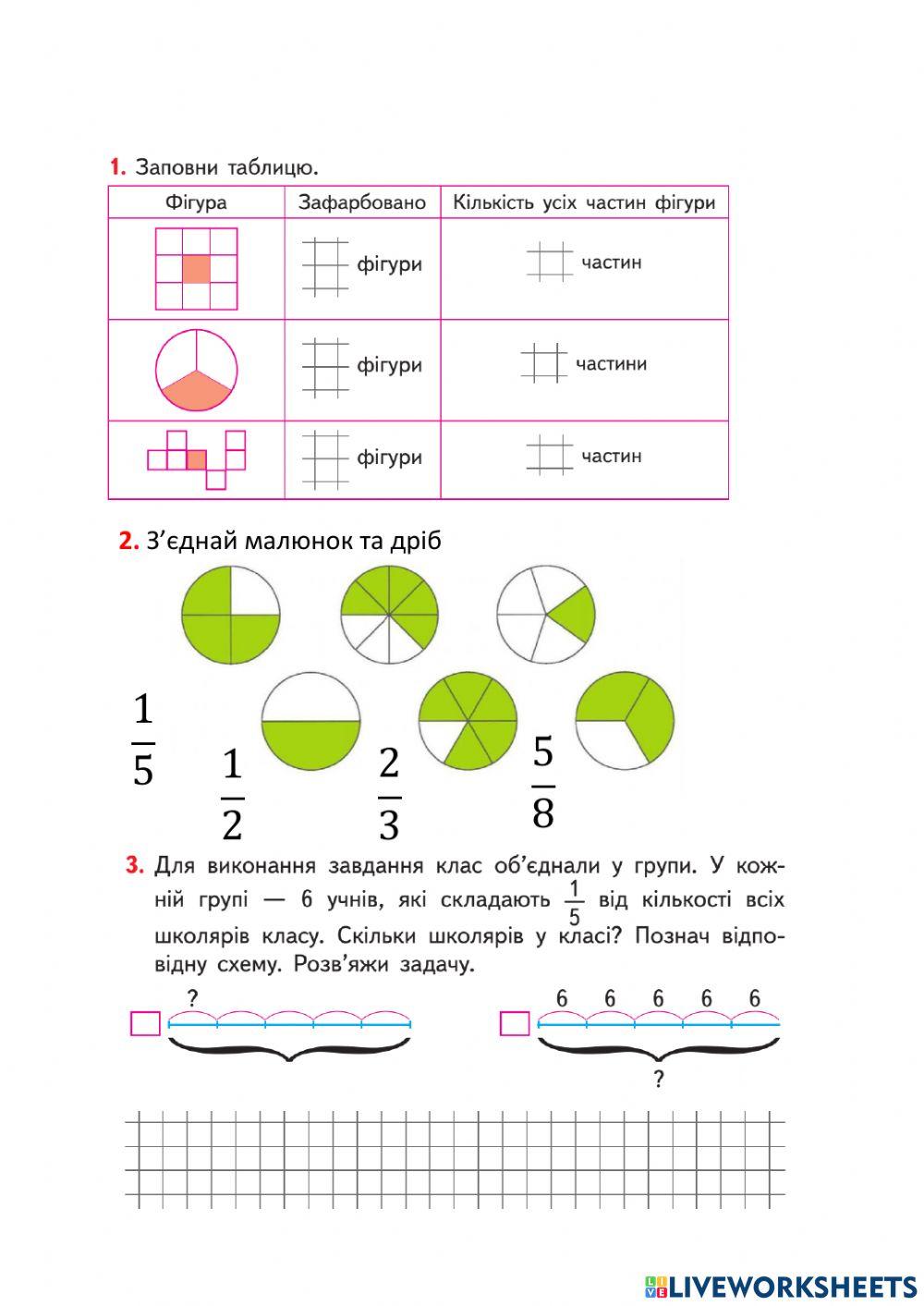 Число за частиною