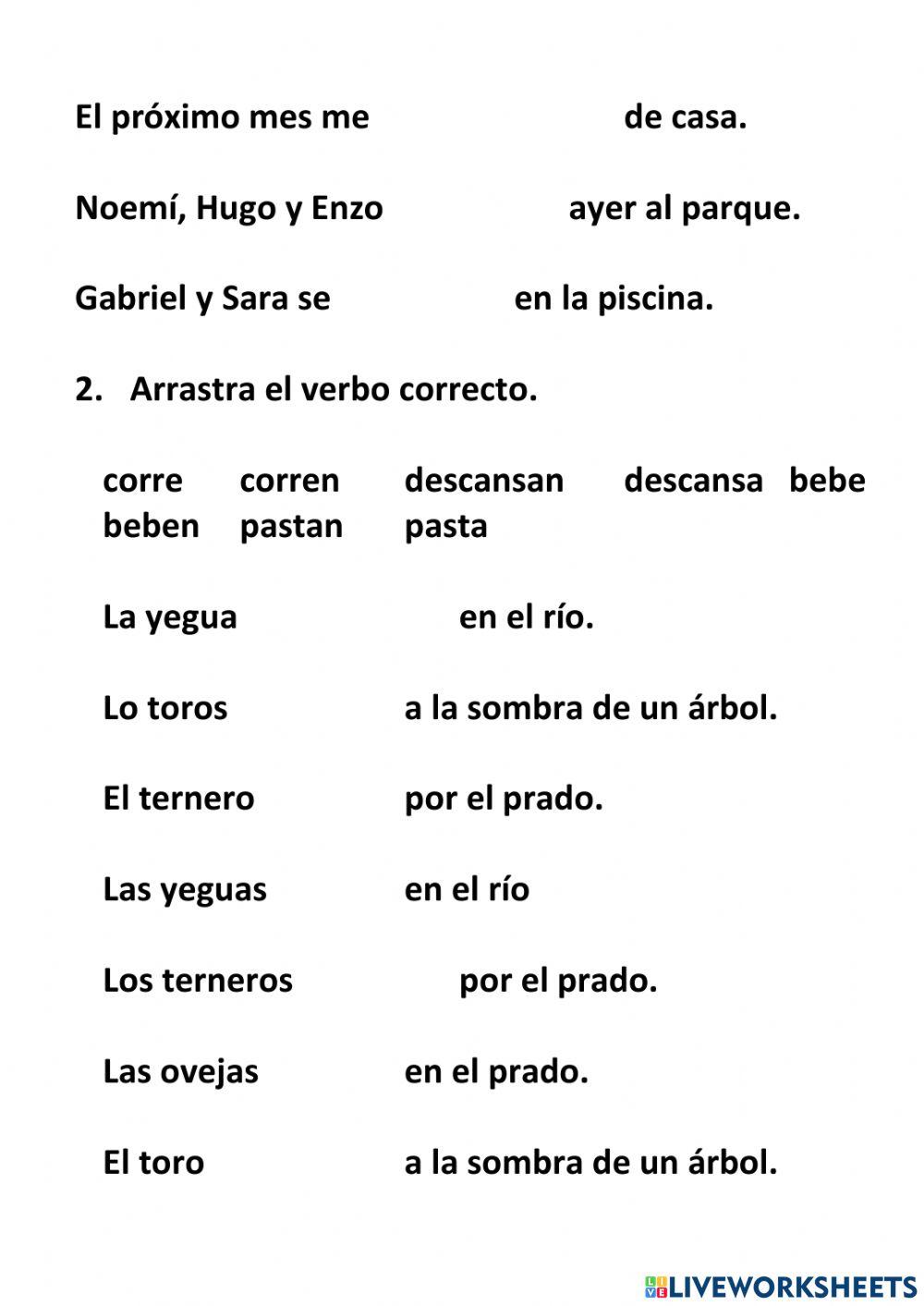 repaso tema 11 lengua 1º