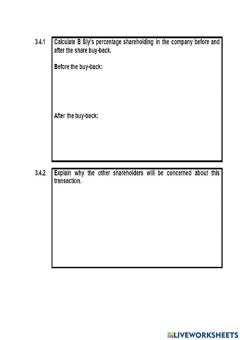 Company financial statement