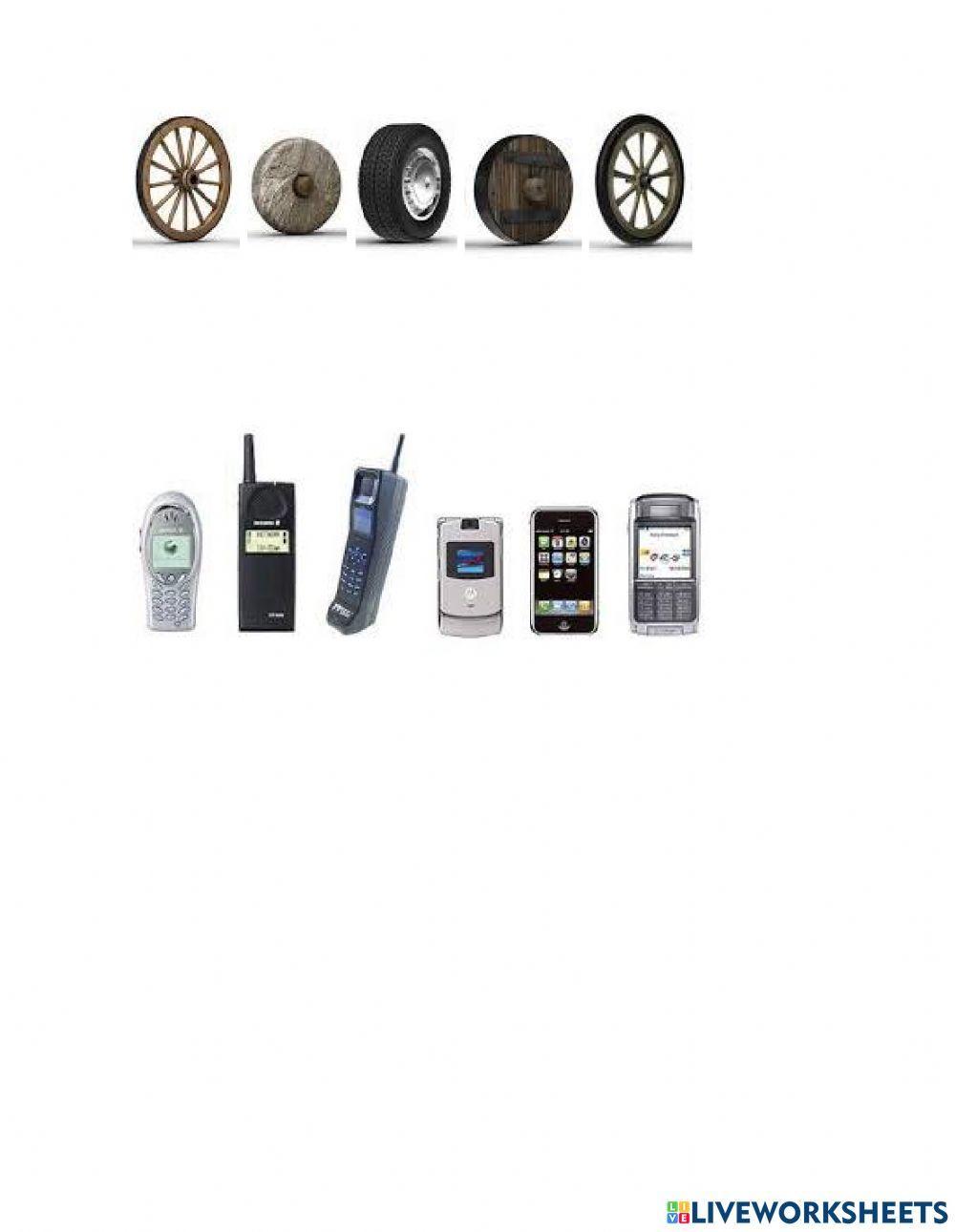 Objetos antiguos y modernos