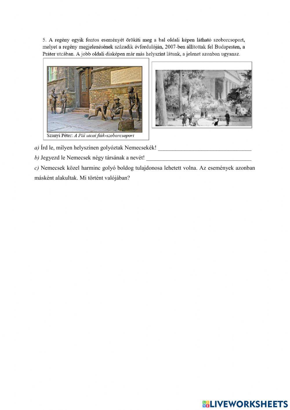 A Pál utcai fiúk (első fejezet)