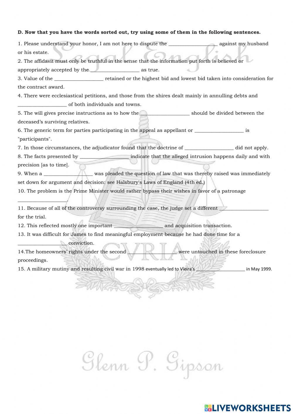 American Legal Language and the Influence of the French