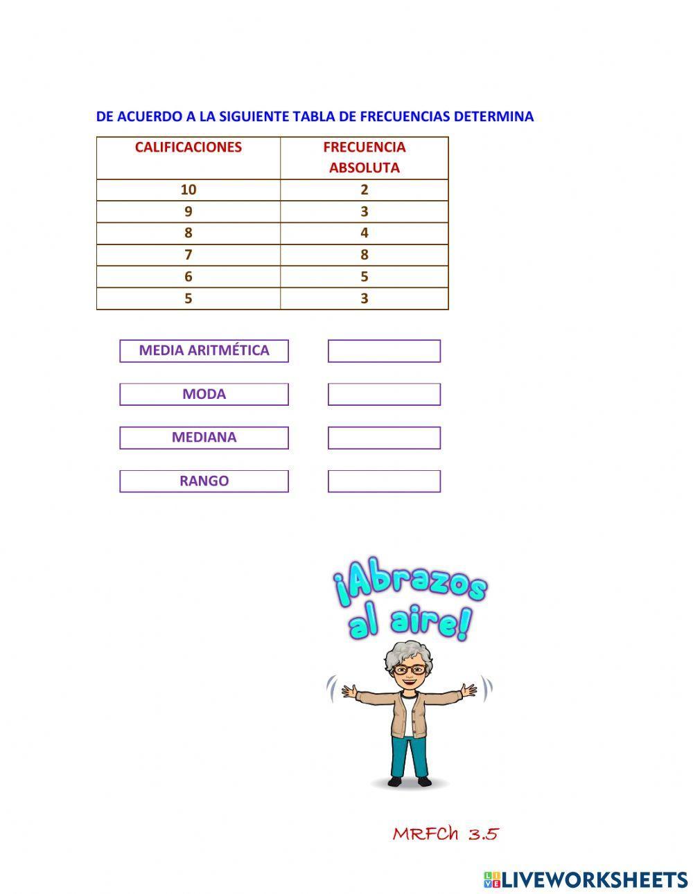 Medidas de tendencia central