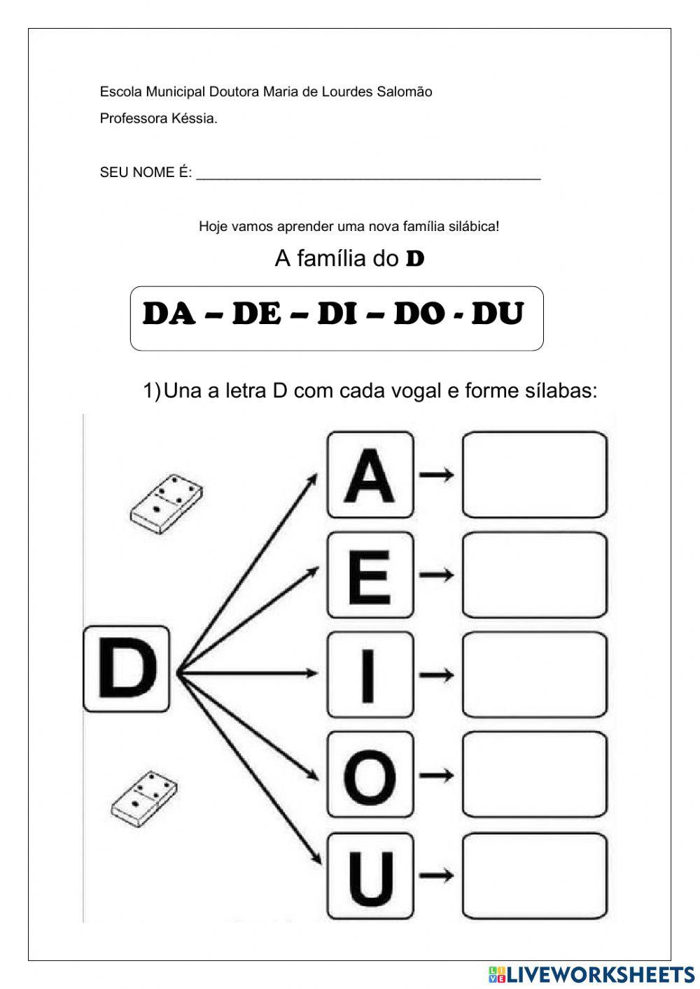 Família silábica D