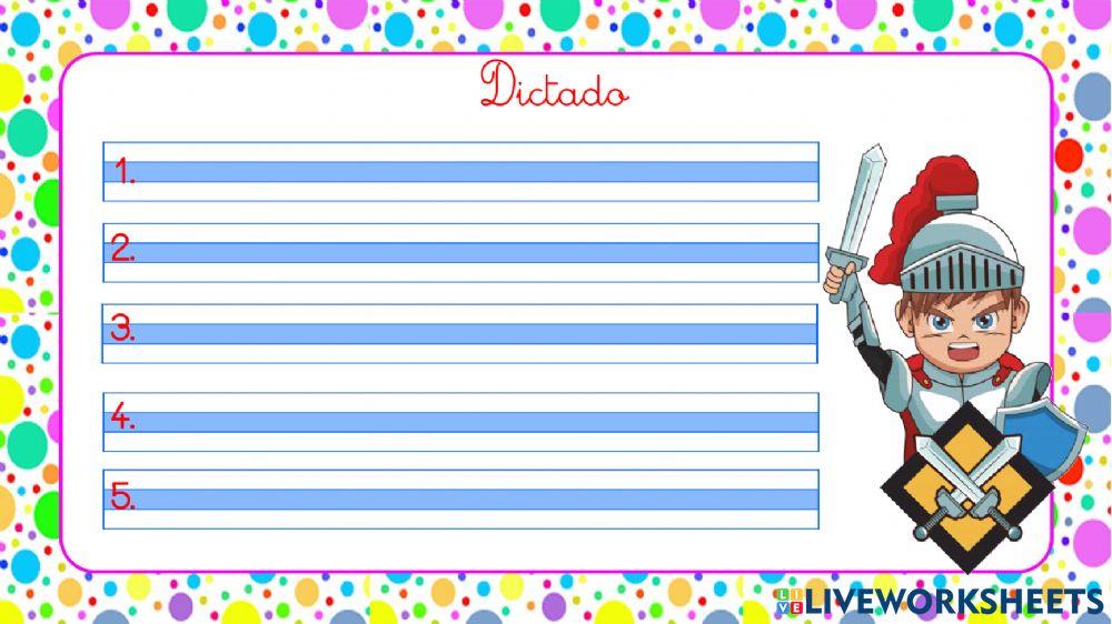 Dictado oraciones gue - gui