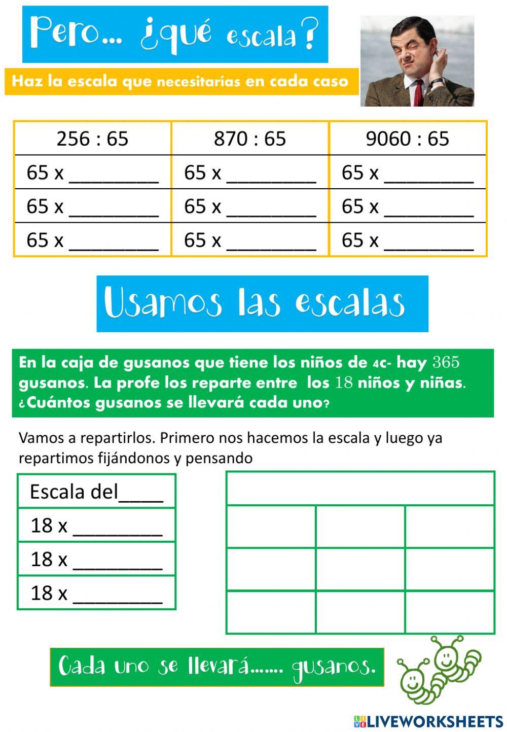Primeras divisiones 2 cifras