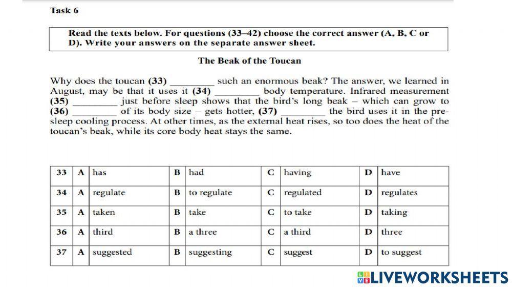 Use of English -Grammar-ZNO 2013