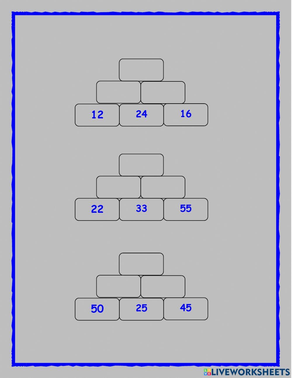 Pirámides numéricas