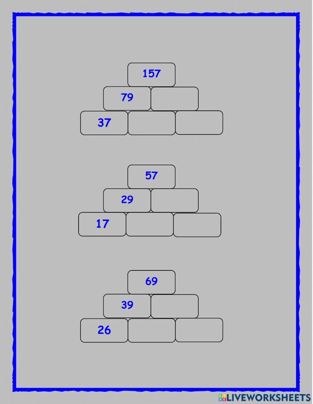 Pirámides numéricas