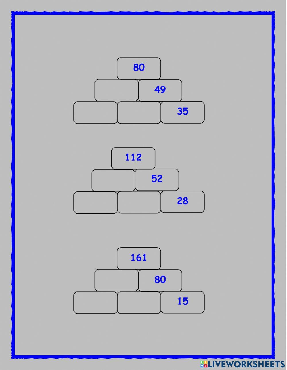 Pirámides numéricas