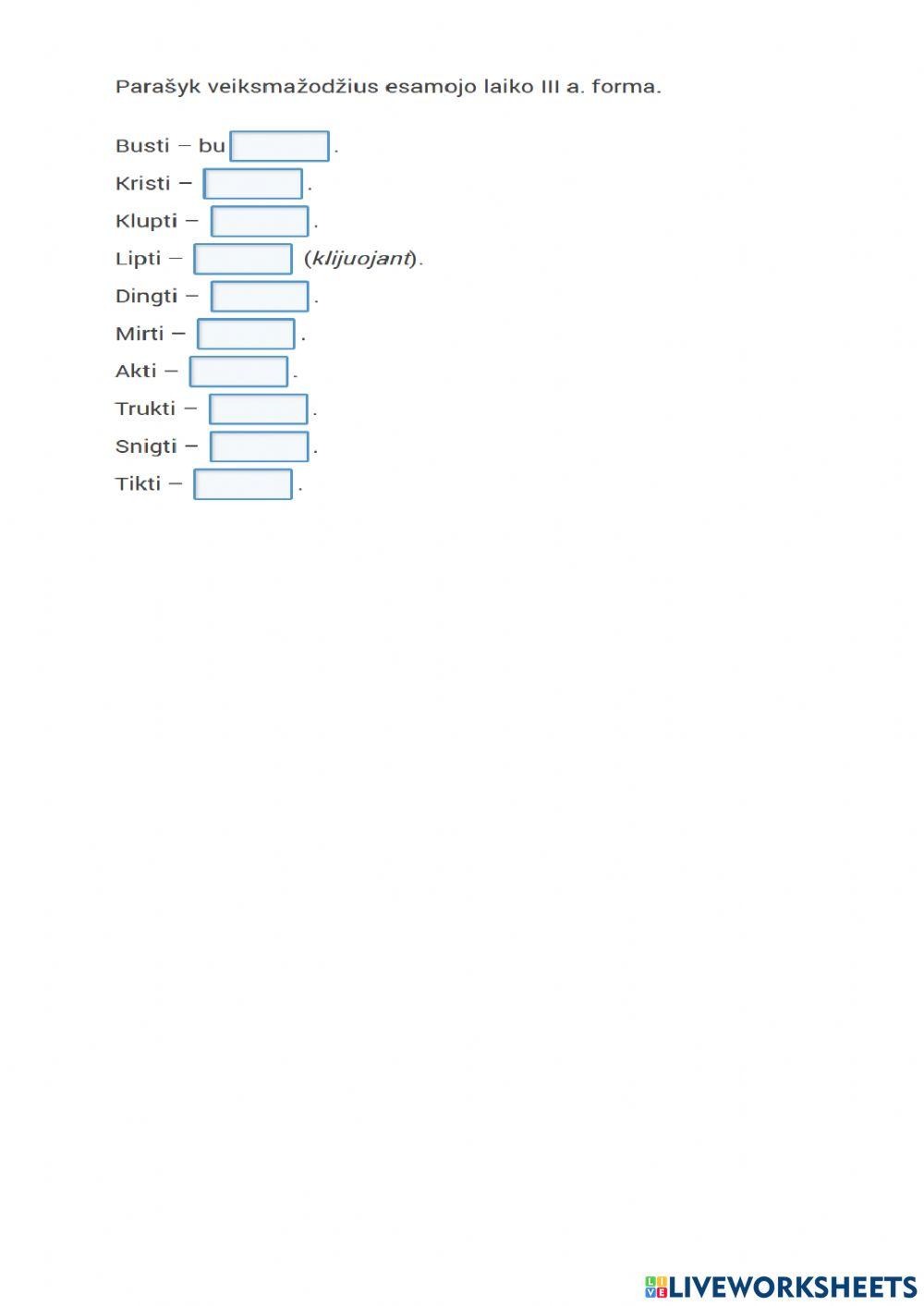 Veiksmažodžio šaknies balsių kaita ir rašyba