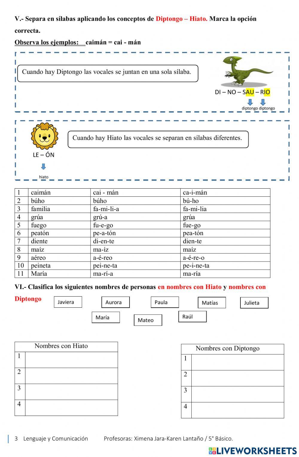 Guía N°2 DIPTONGO-HIATO