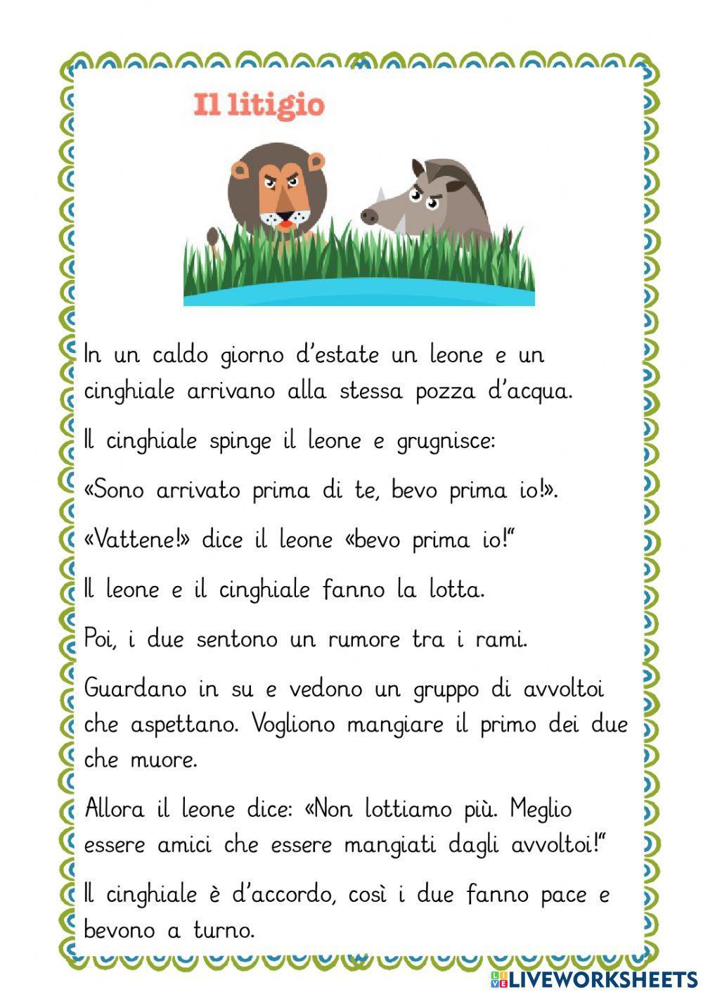 Il leone e il cinghiale