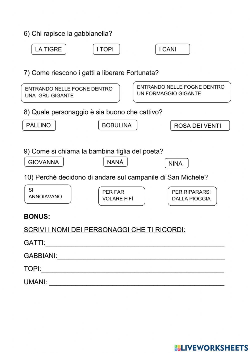 La gabbianella e il gatto