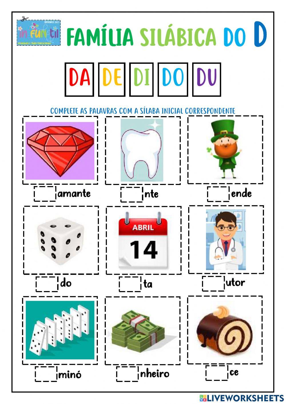 Família silábica do d