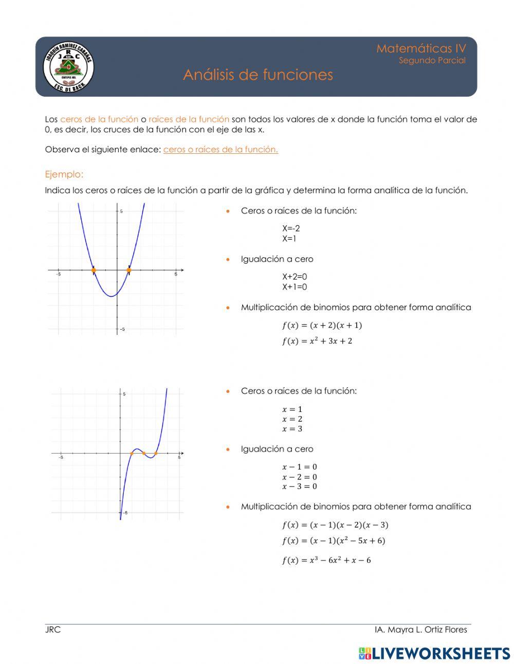Análisis de Funciones