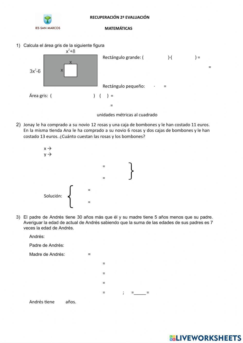 4ºMMZ Recuperación 2ªevaluación
