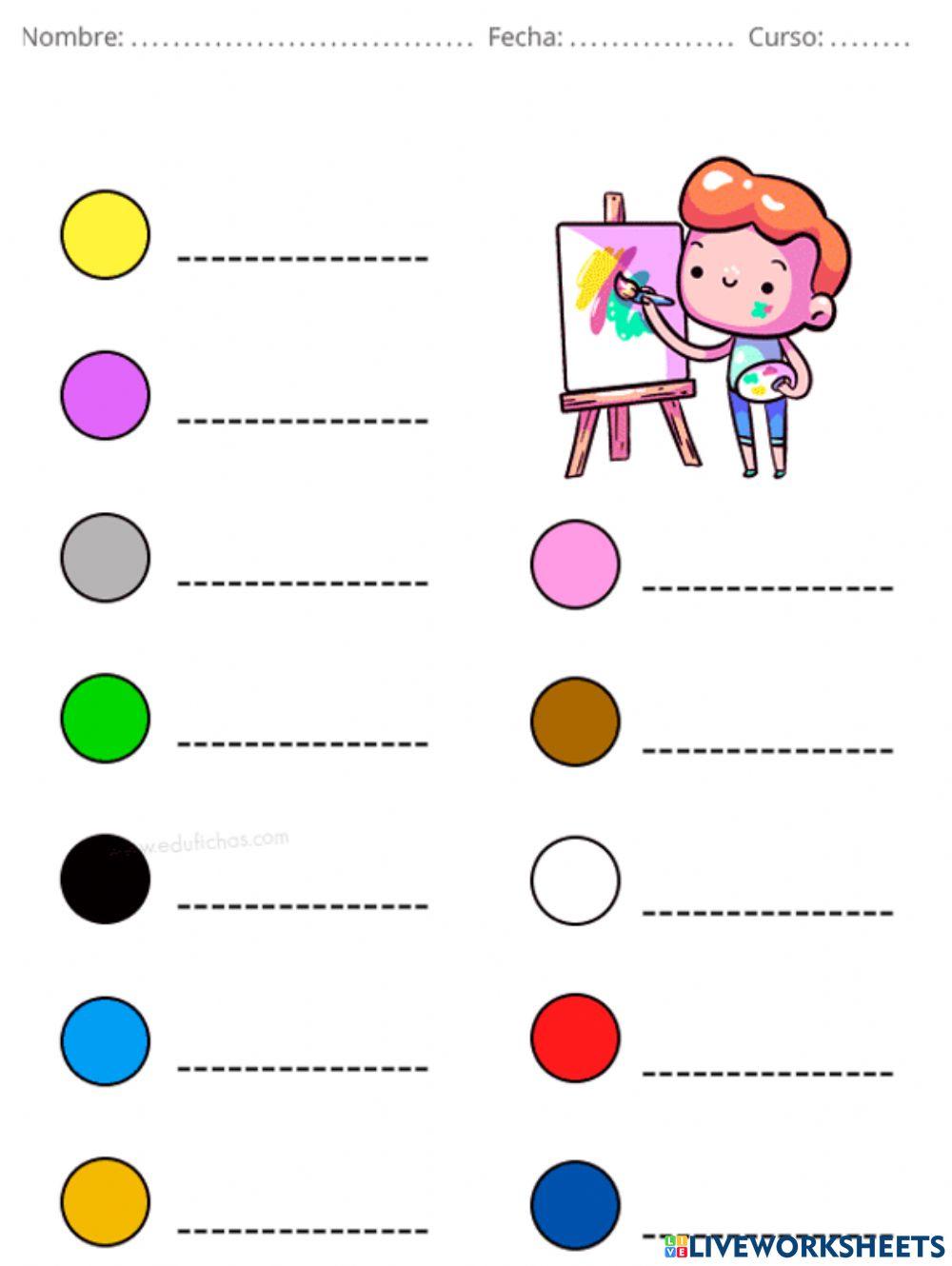 Colors online exercise for 2nd Live Worksheets