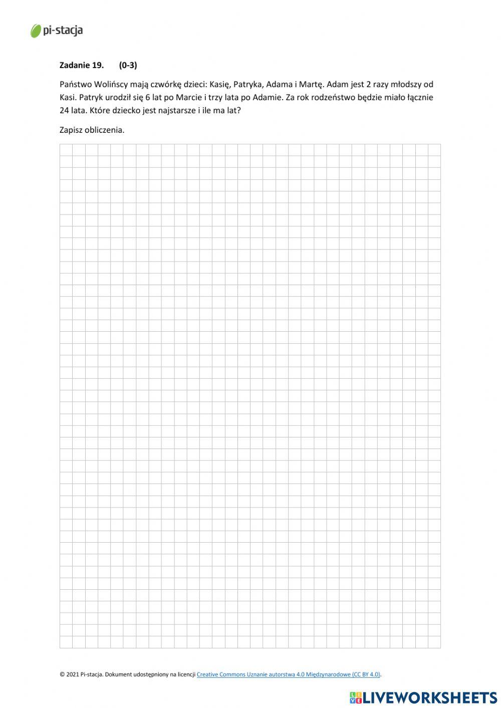 Próbny egzamin ósmoklasisty