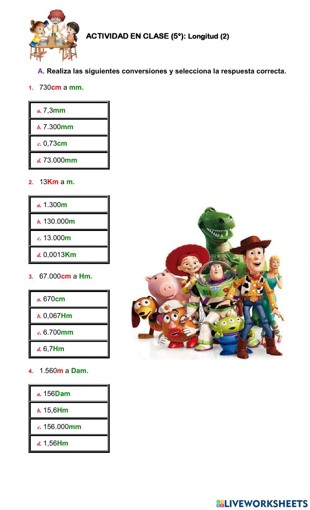 Matemáticas. Longitud 5°. (2)