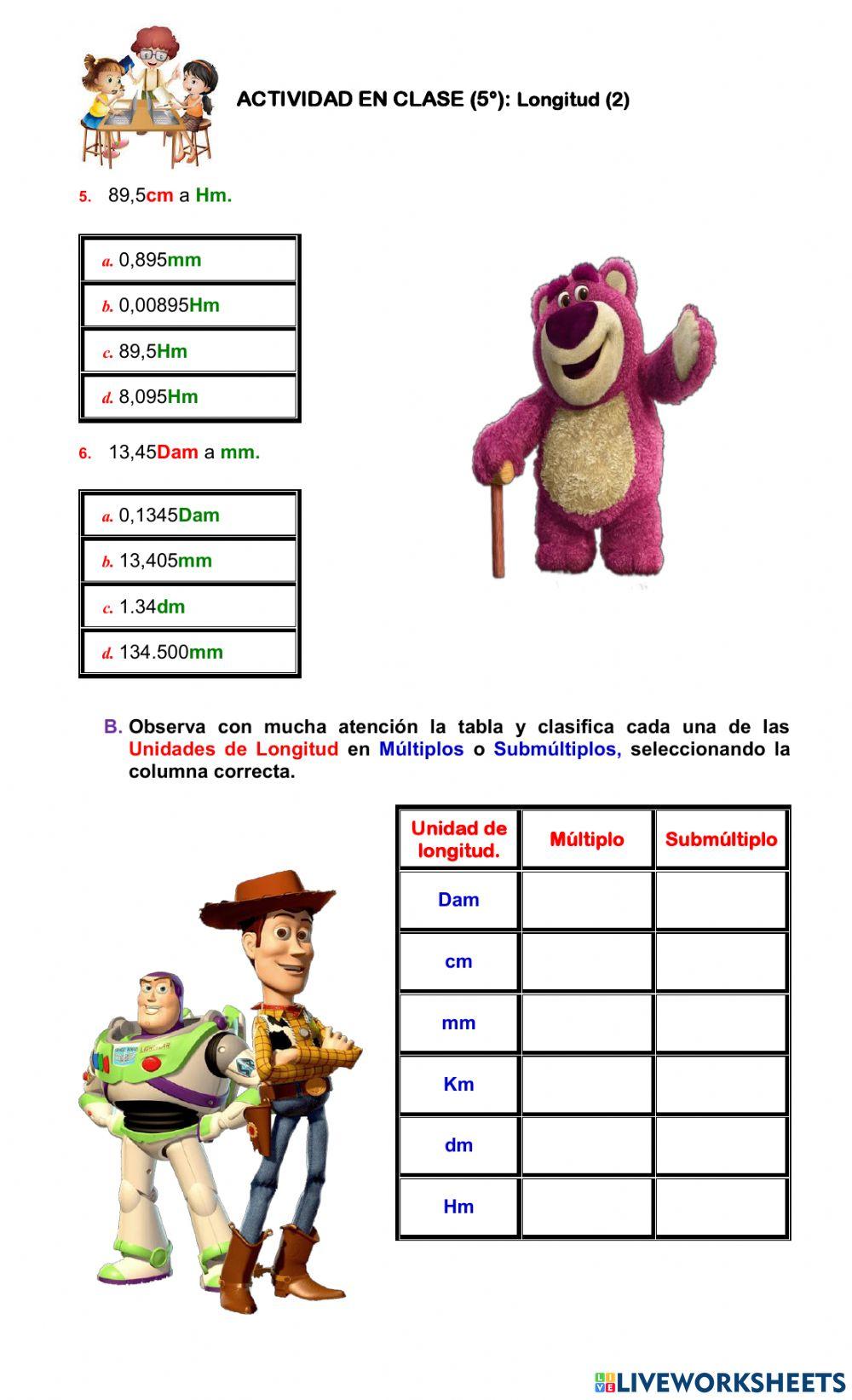 Matemáticas. Longitud 5°. (2)