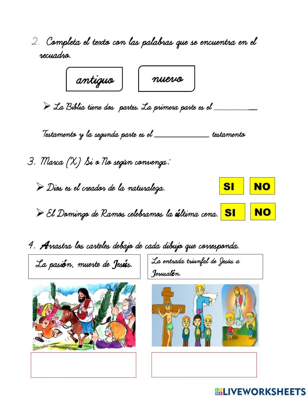 Examen de Religión