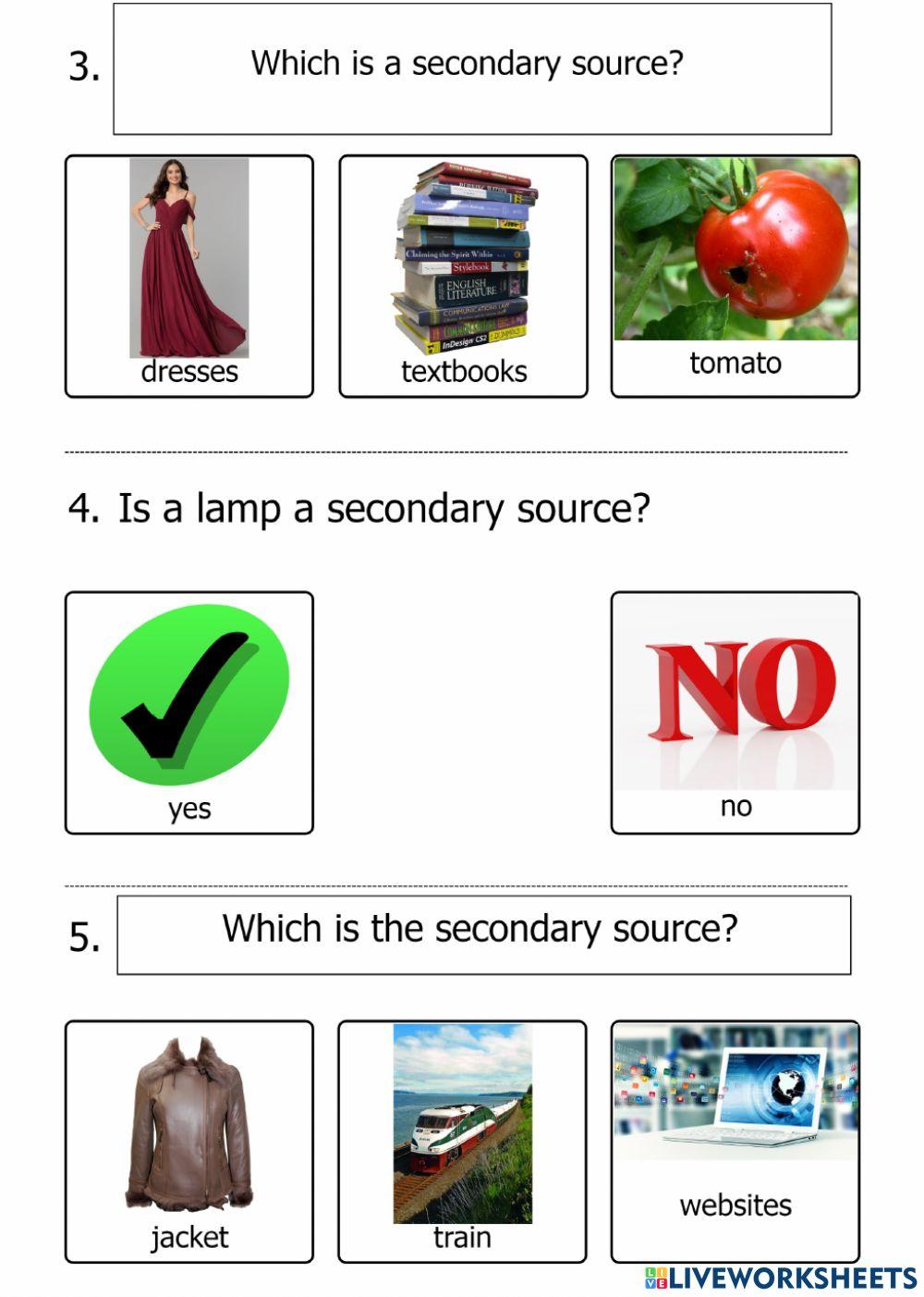Secondary sources