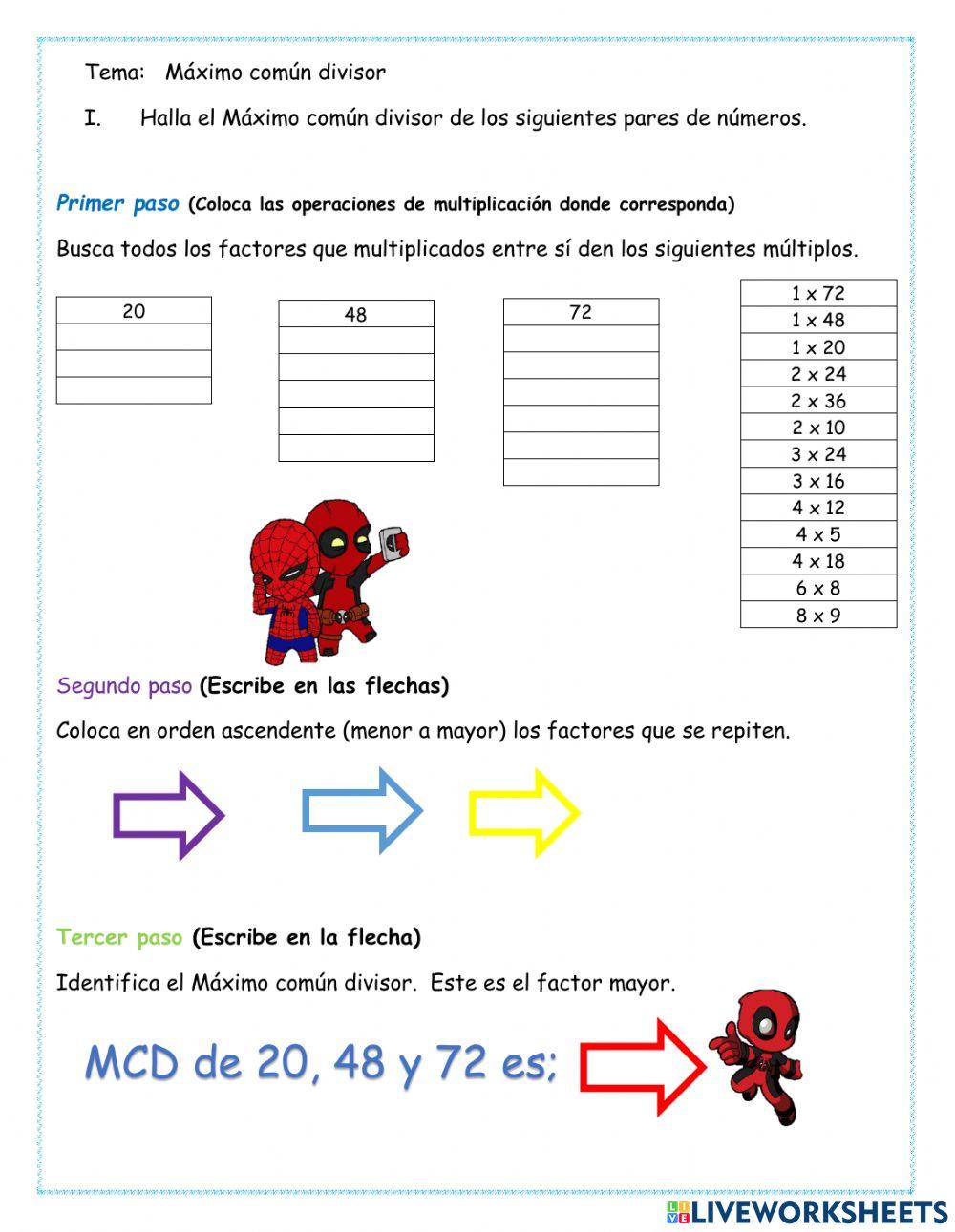 Máximo común divisor
