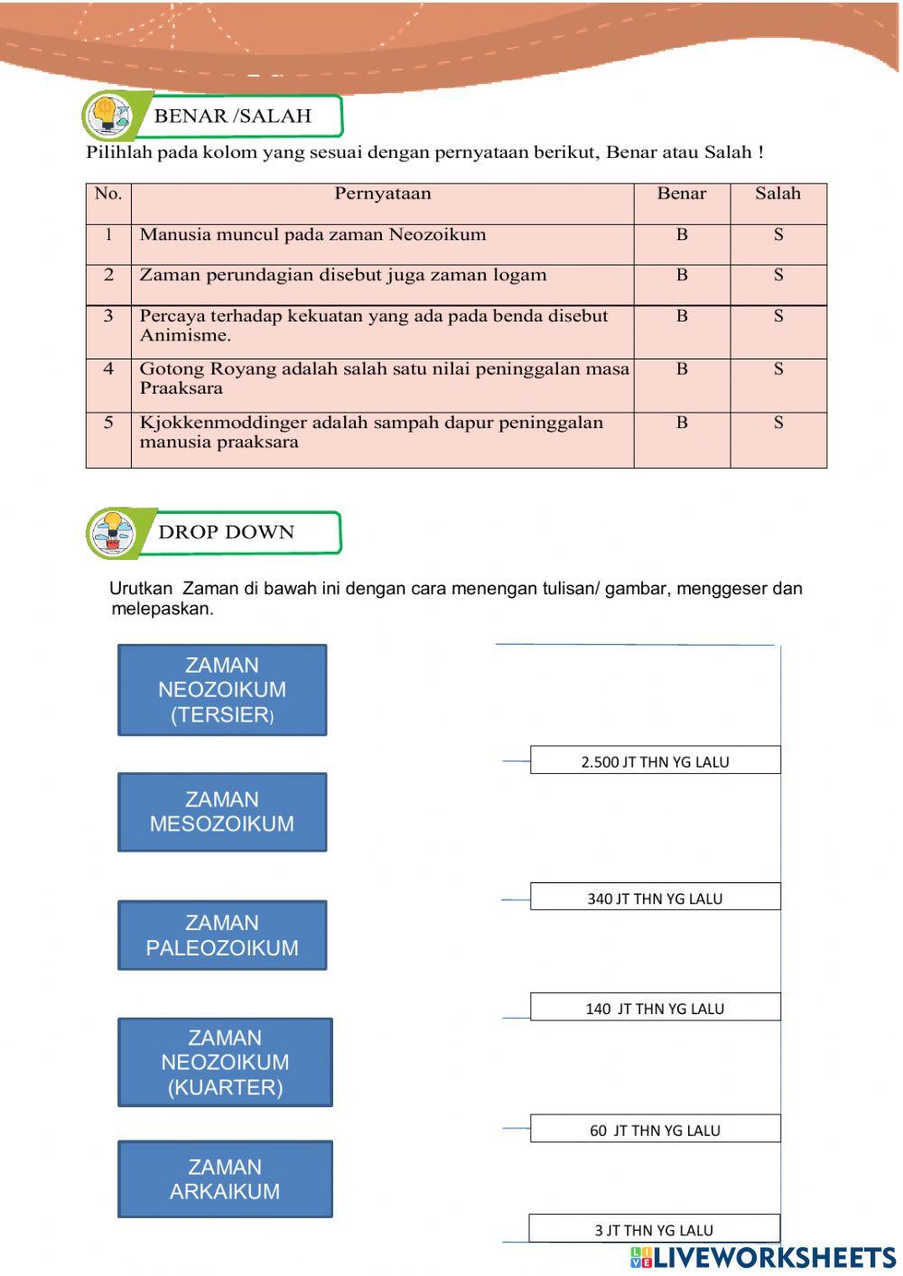 Masa Kehidupan Praaksara