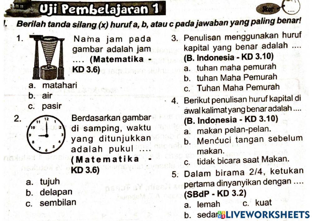 Tugas tema 8 subtema 1 pb 1 dan 2