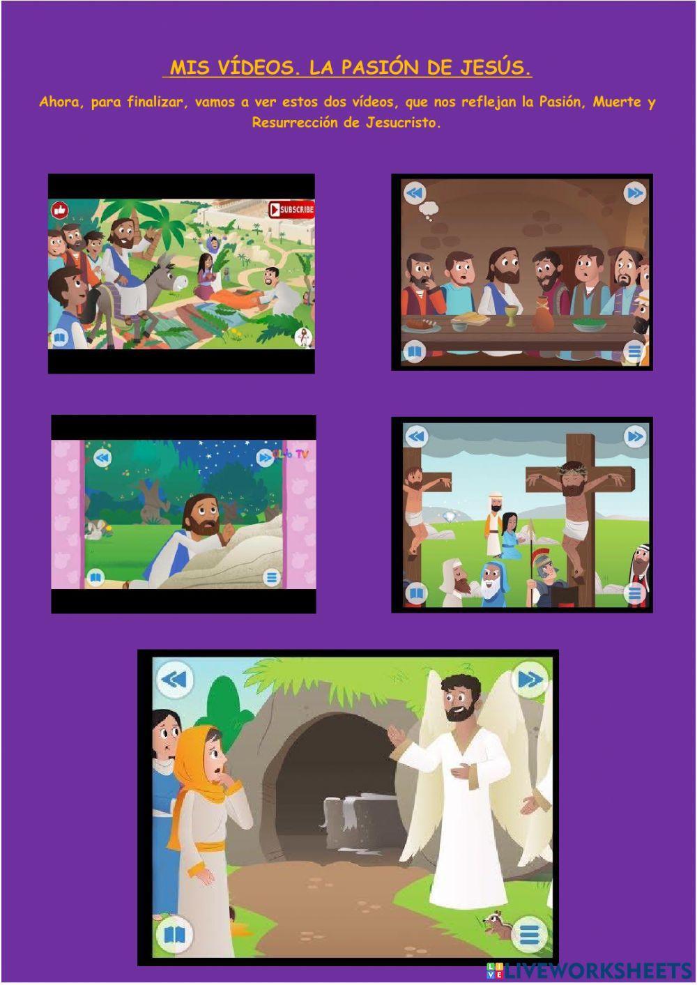 Jesús en el Huerto de los Olivos. 4º de Primaria