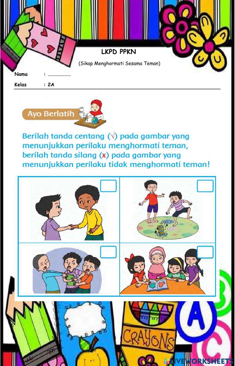 Menghormati sesama teman