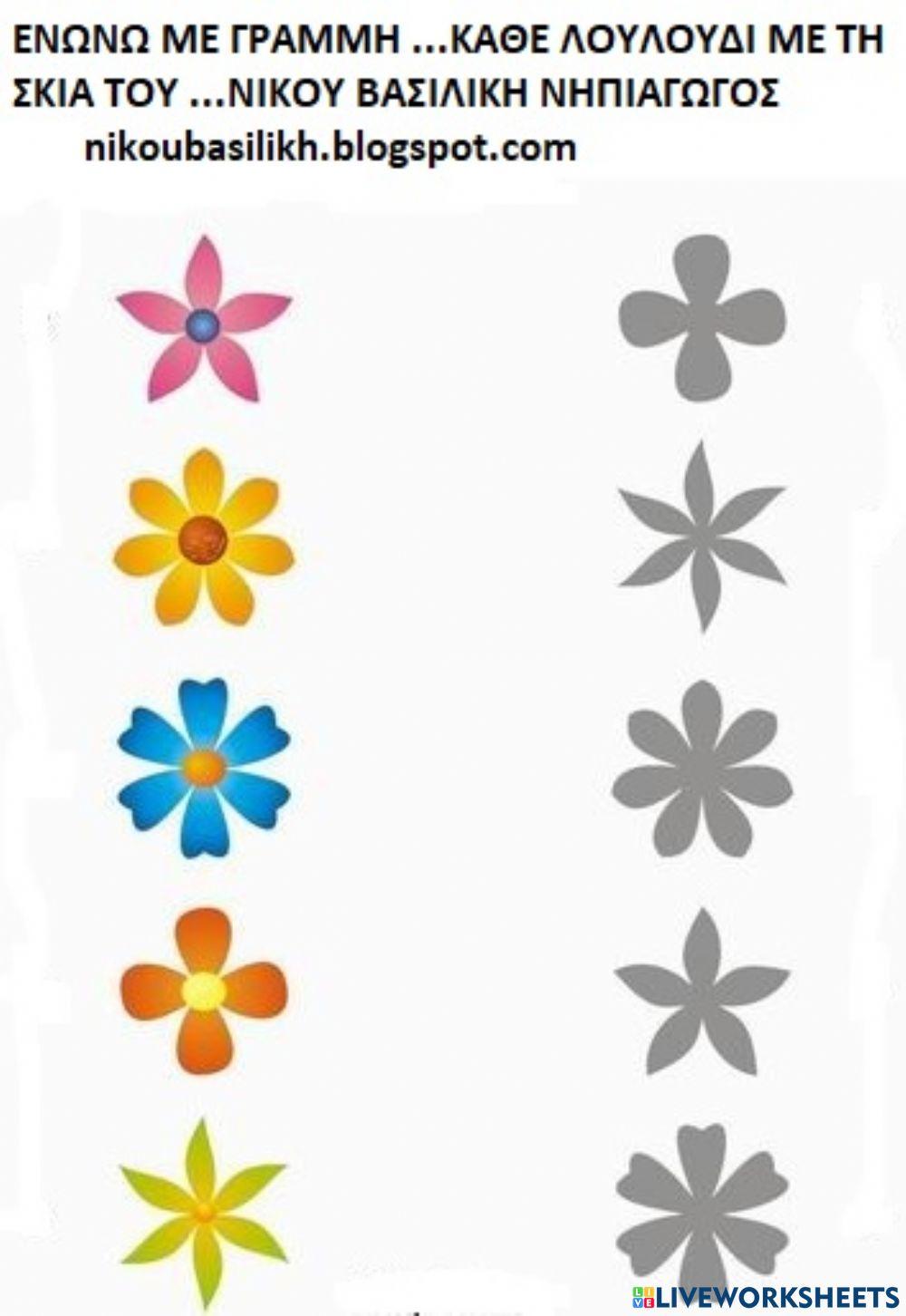 Λουλουδια ανοιξη και σκιες