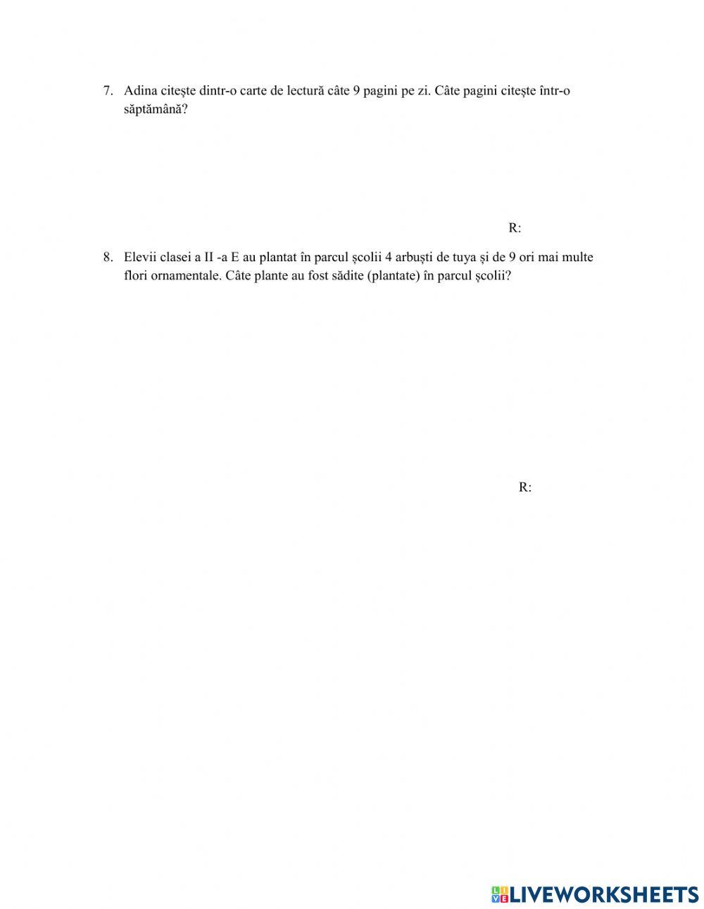 Inmultirea numerelor 0-100