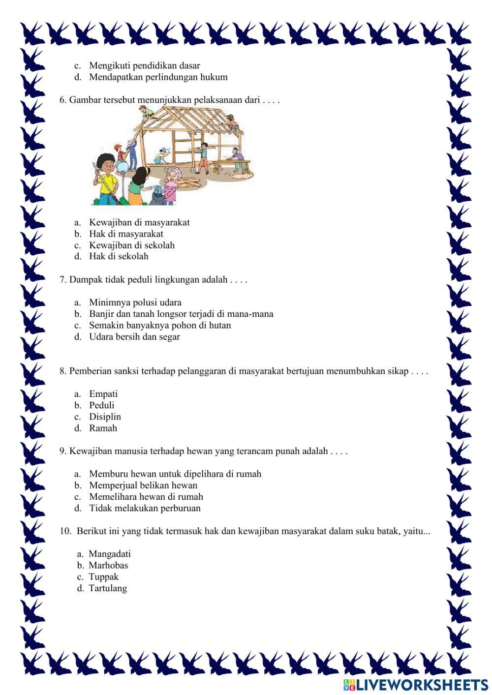 E-LKPD tema hak dan kewajiban