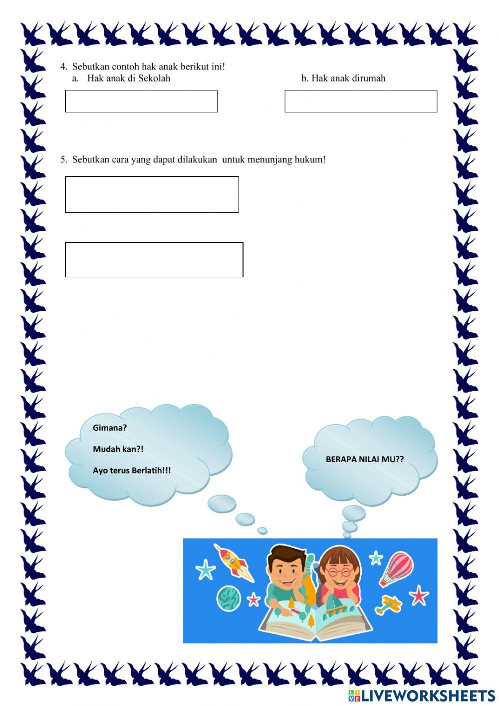 E-LKPD tema hak dan kewajiban