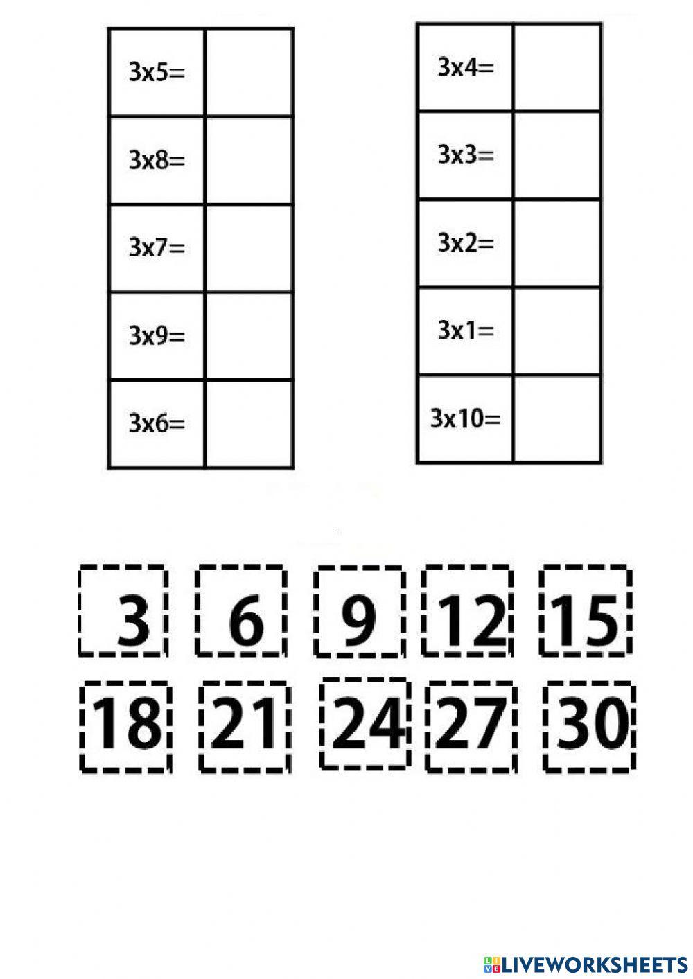 Таблиця множення з