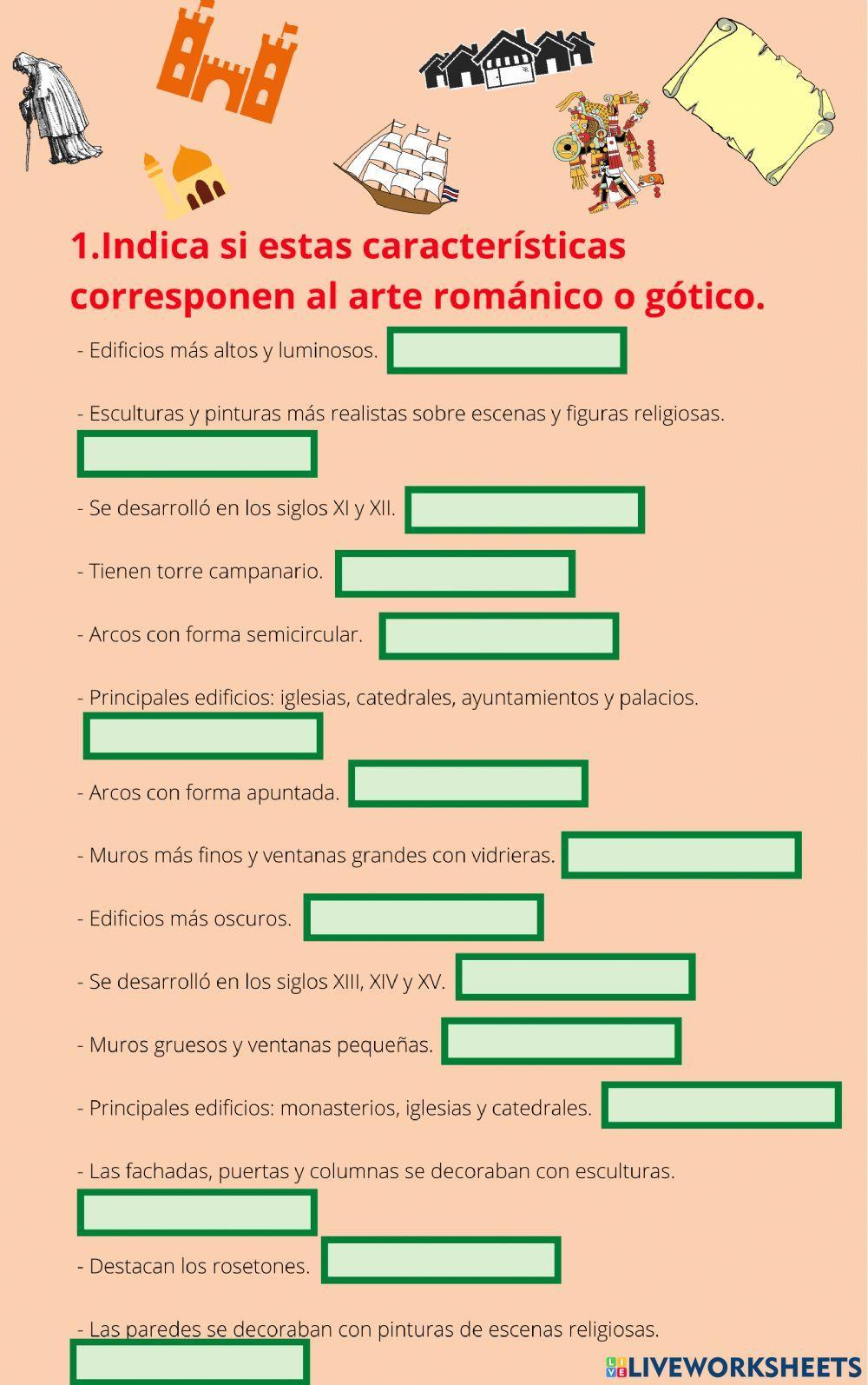 El arte románico y gótico El arte románico y gótico