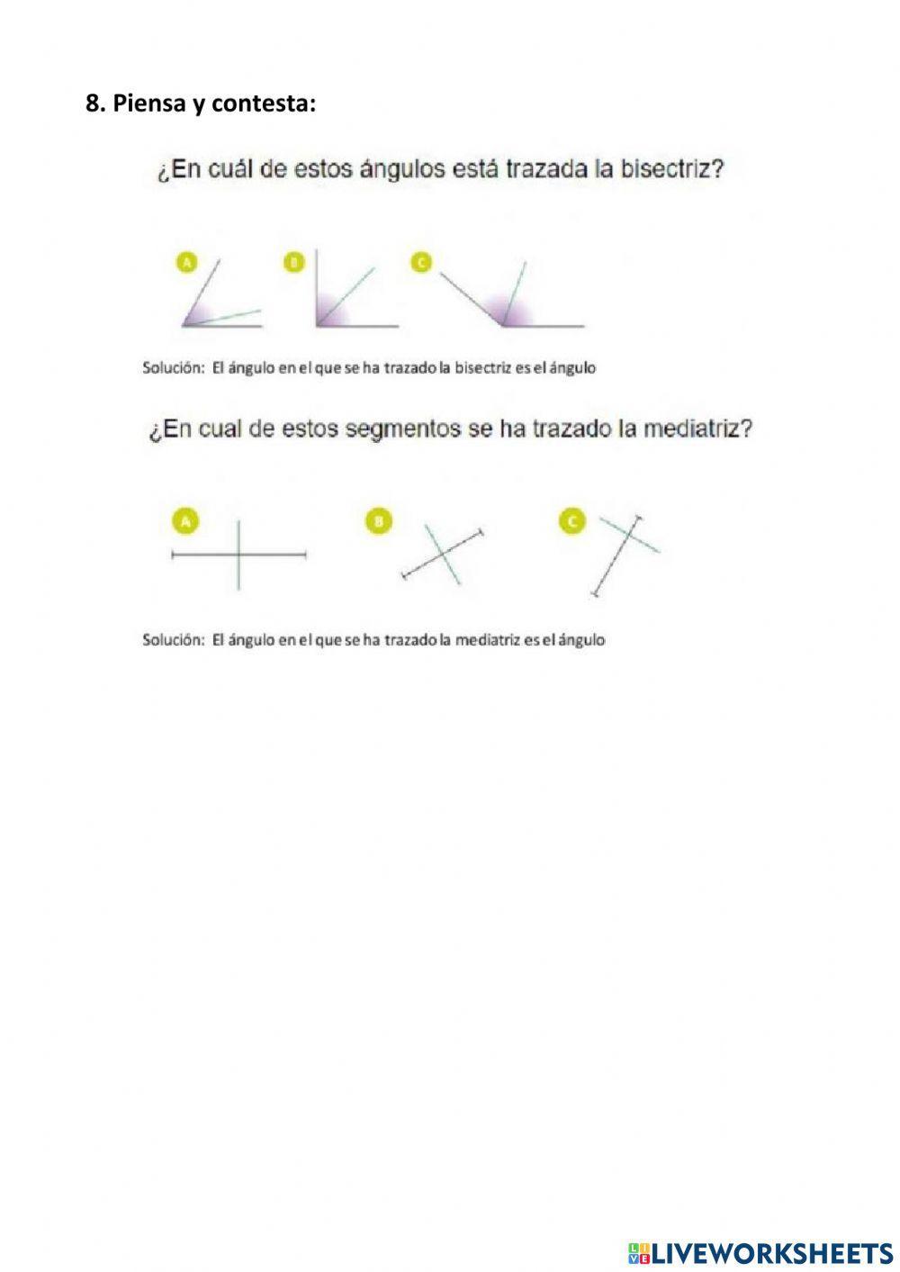 Relación ángulos y rectas