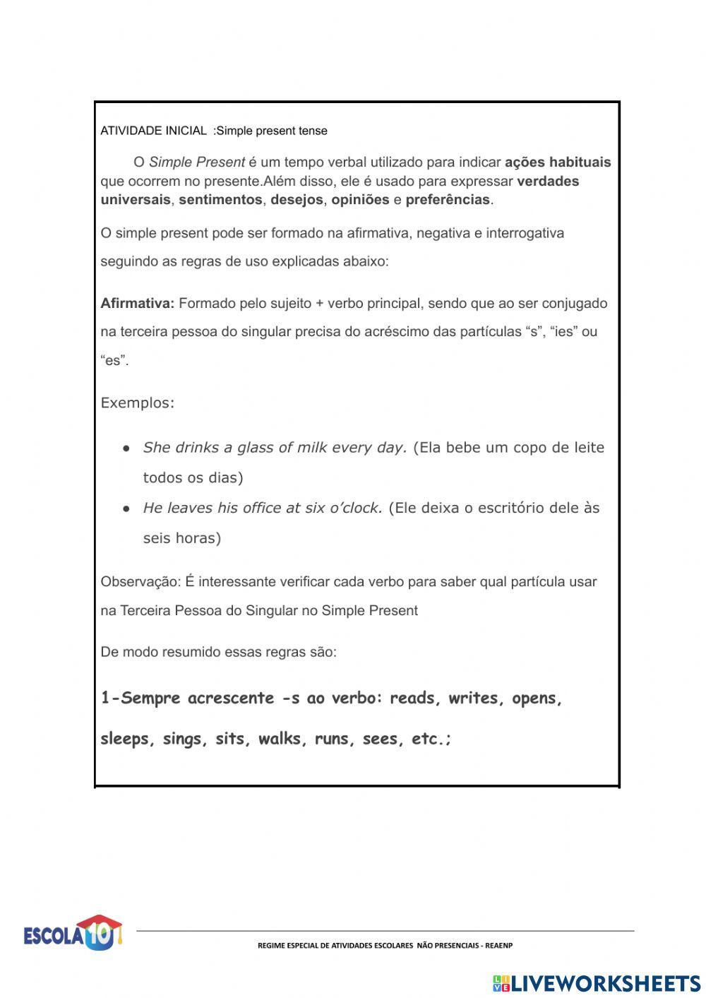 Roteiro do 9° ano 05-04-2021 a 16-04-2021