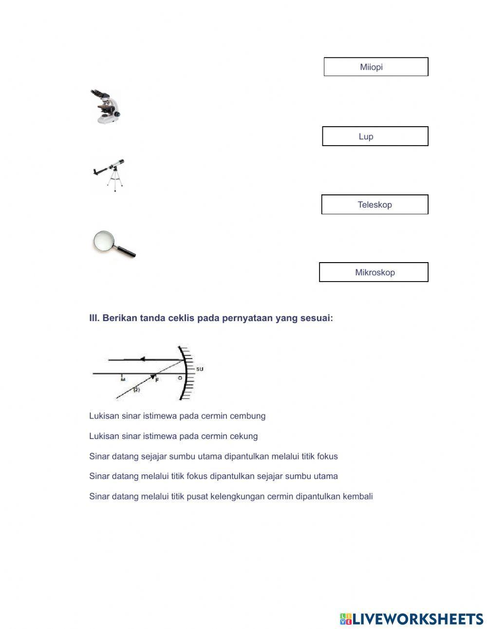LKPD cahaya dan alat optik
