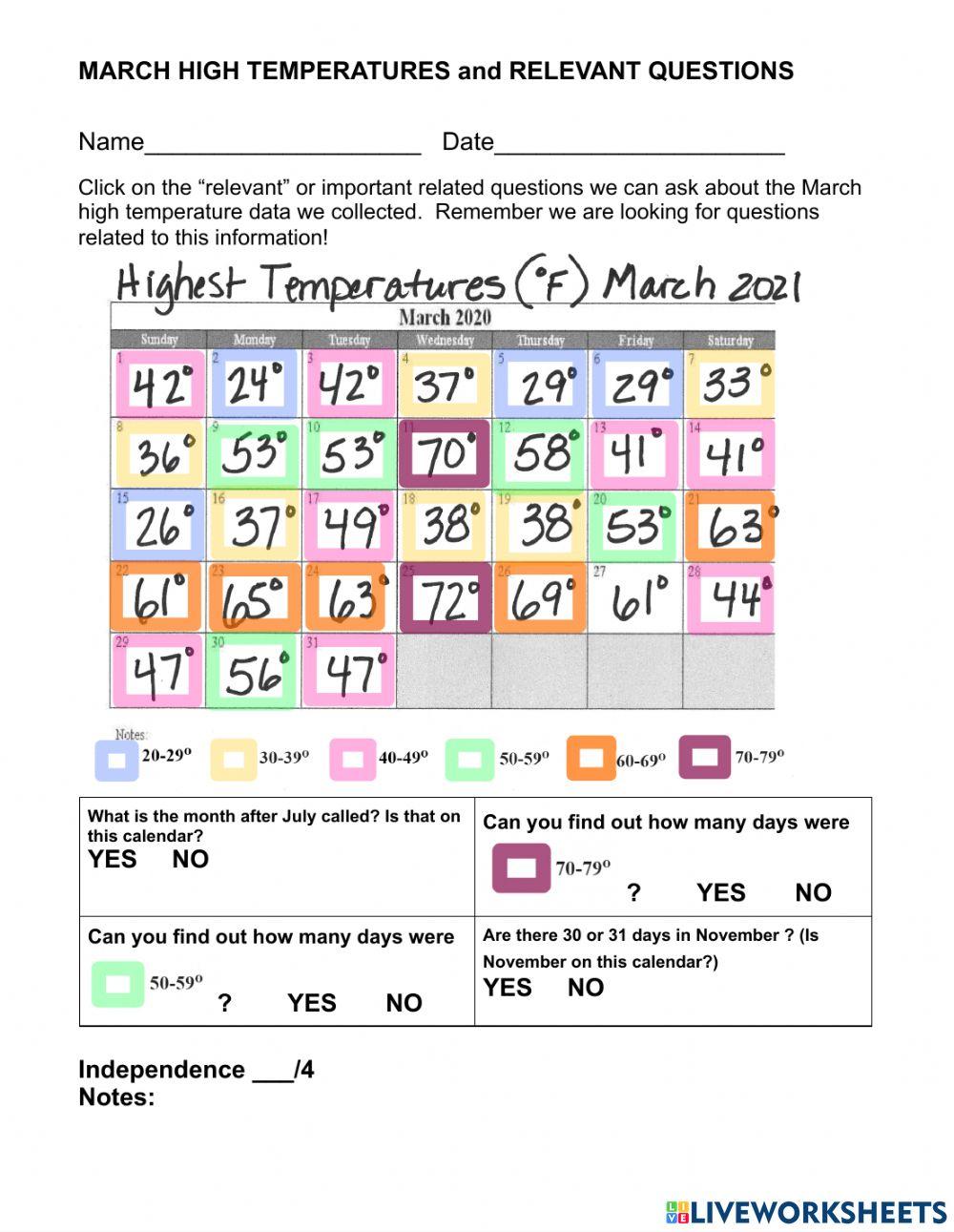 Science - Weather MCAS ALT Massachusetts Relevant Questions