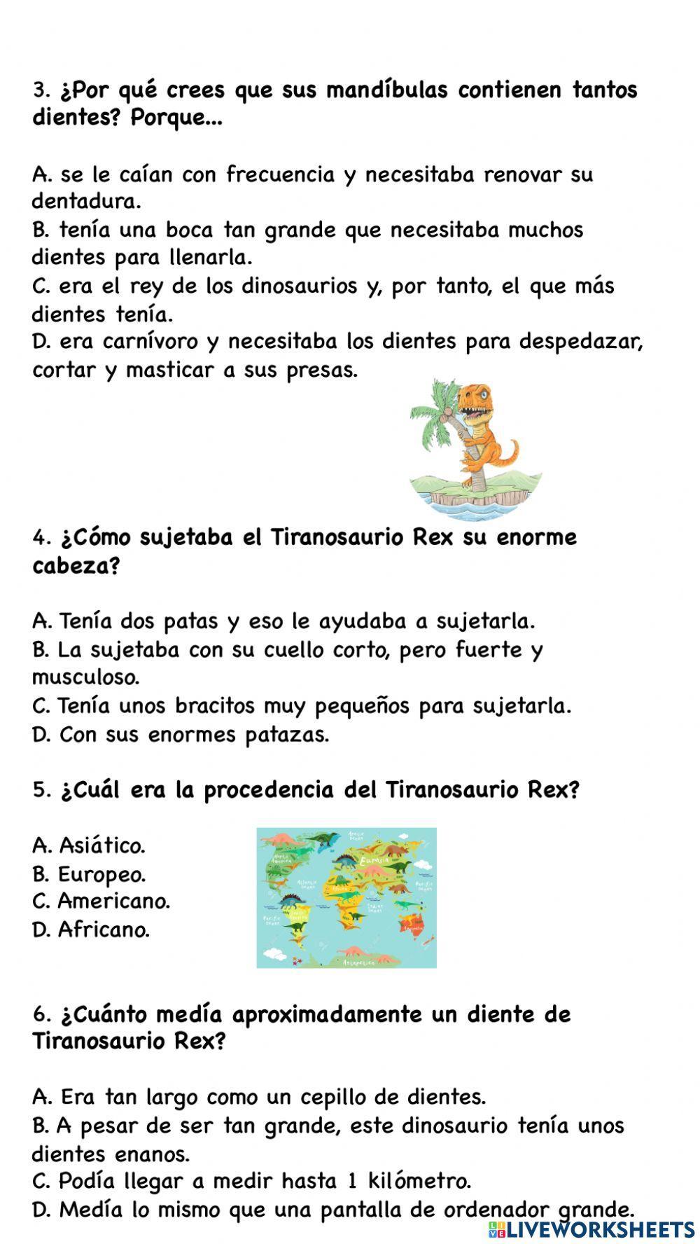 El tiranosaurio Rex