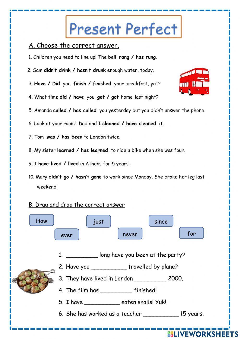 Present Perfect vs Past Simple