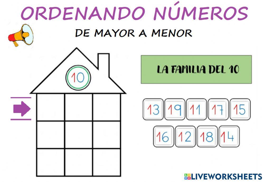 Orden de los números