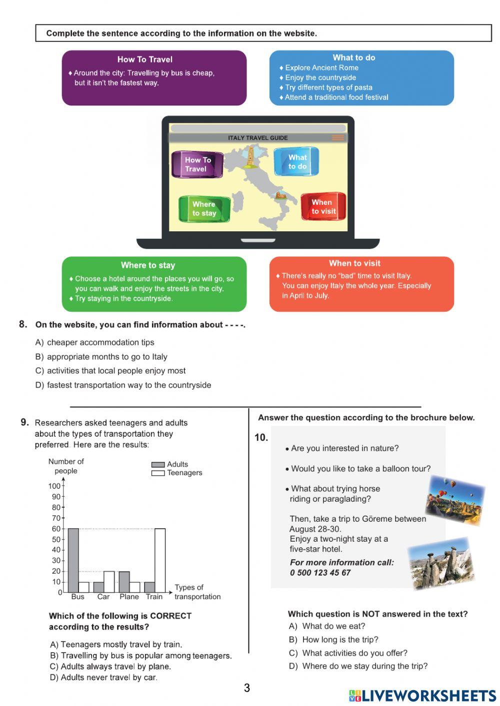 Lgs Tourism 7 Ünite Resmi Sorular